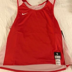 Men’s Nike Reversible Mesh Tank Top  Red White
